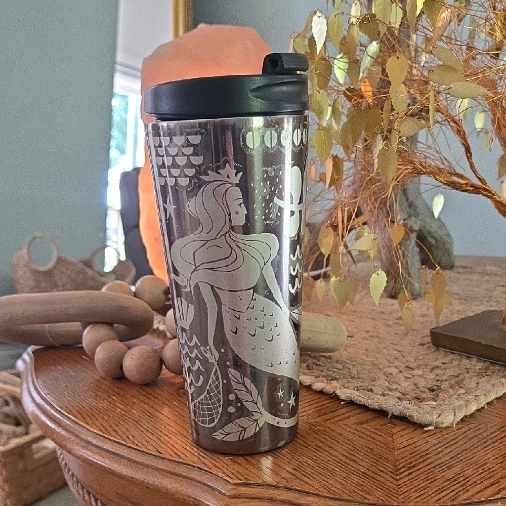 Starbucks 2017 Black and Silver Travel Mug
